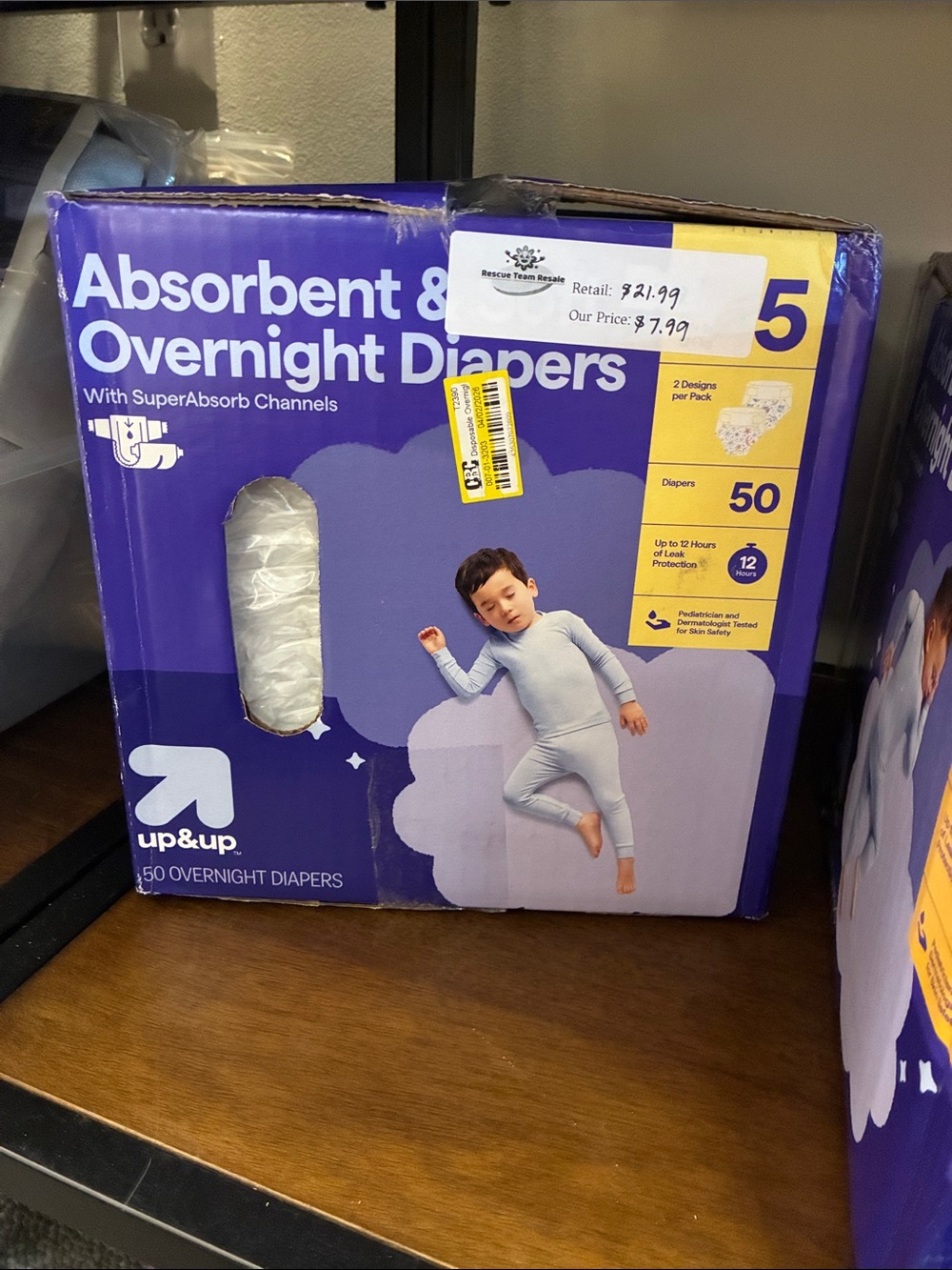 Up & Up Kids' Absorbent Overnight Diapers Size 5 - White